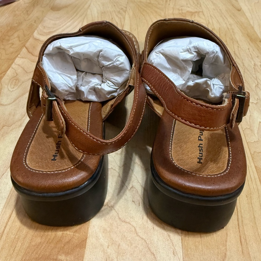 Hush Puppies Brown Leather Sandals - Picture 13 of 13